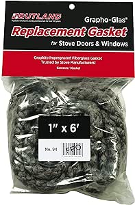 Amazon.com: Rutland Products 94 Graphite Impregnated Rope Gasket, 1&quot; x 72&quot;, 6 feet
