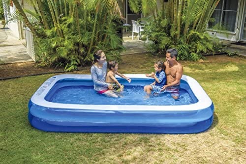 Amazon.com: 可充气的长方形游泳池——10英尺长(120" X 72" X 20"):玩具游戏