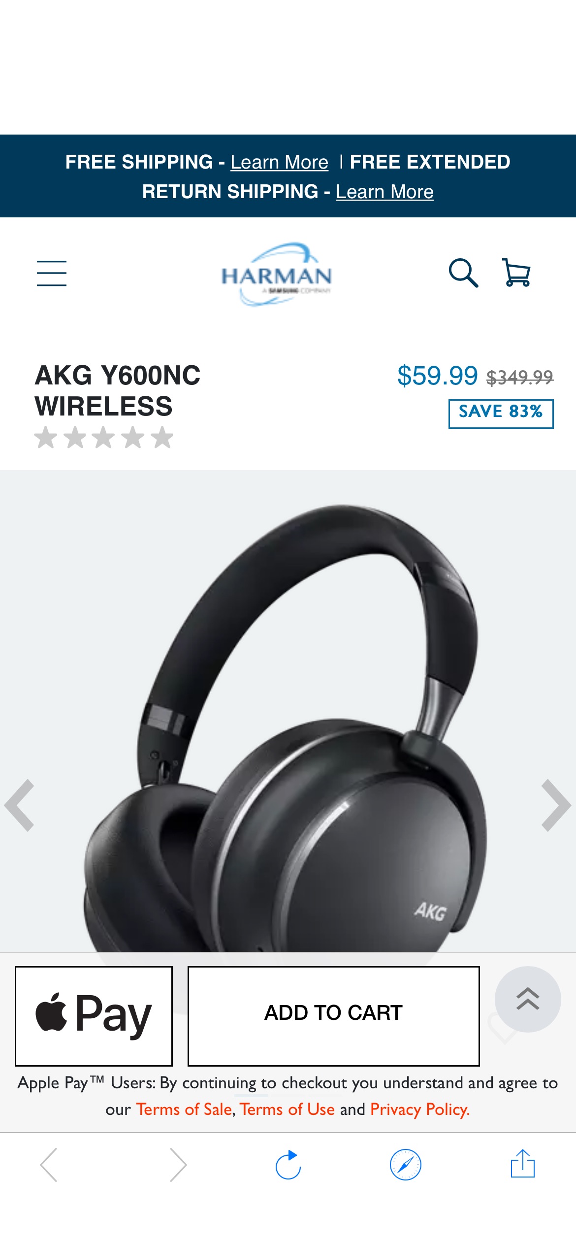 AKG Y600NC WIRELESS | Wireless over-ear NC headphones