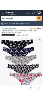 .com: VOENXE Seamless Thongs for Women No Show Thong Underwear Women  5-10 Pack (5 Pack Floral Design, X-Small) : Clothing, Shoes & Jewelry -  北美省钱快报折扣爆料
