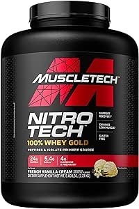 MuscleTech Nitro-Tech 金标蛋白粉 5磅装