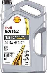 Amazon.com: Shell Rotella T5 Synthetic Blend 10W-30 Diesel Engine Oil (1-Gallon, Case of 3) : Everything Else