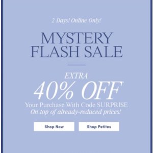 Ann Taylor Factory Mystery Flash Sale