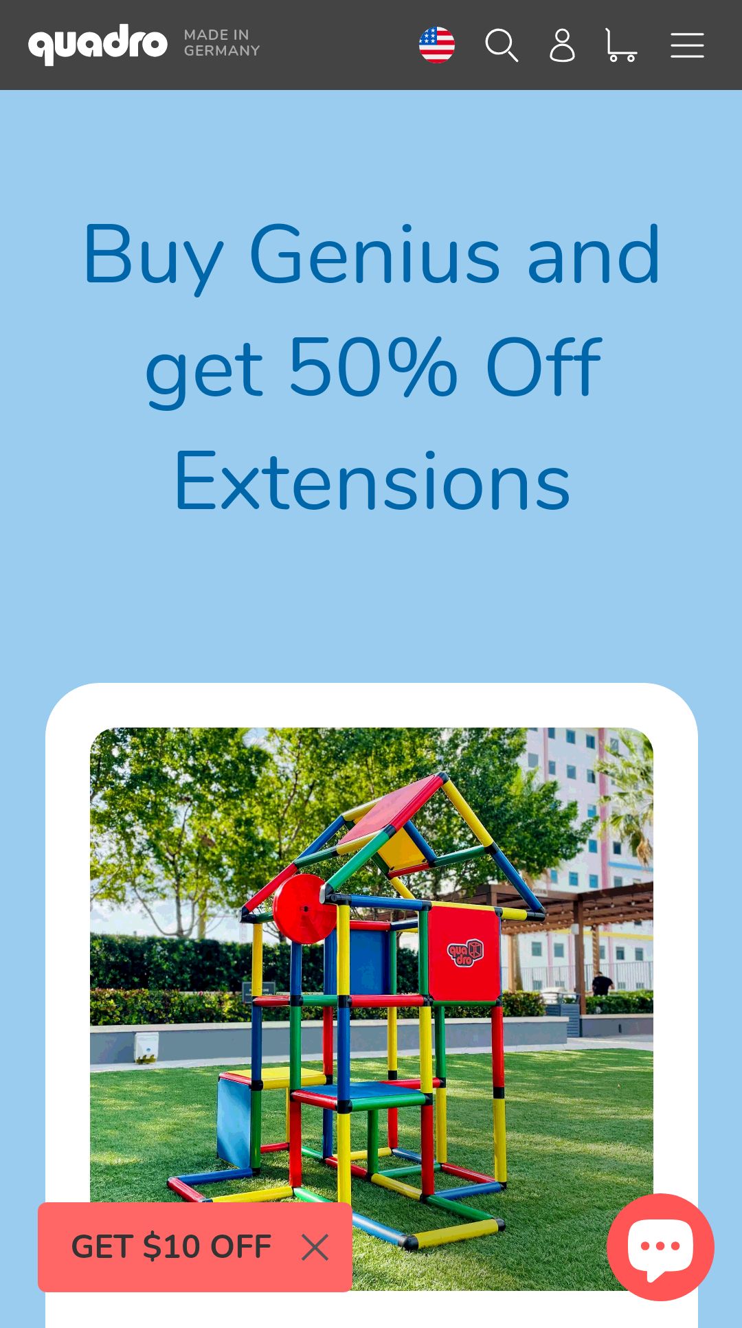 买Genius 可以拿到 50% Off Extensions! – QUADRO Toys