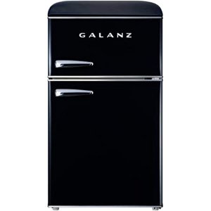 Galanz 格兰仕 复古紧凑型双门冰箱 大气黑色款  3.1 Cu FT