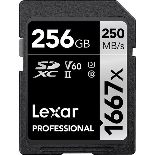 256GB Professional 1667x UHS-II SDXC 存储卡