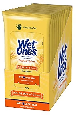 Wet Ones 包裝抗菌濕紙巾 10包200張 $15.19