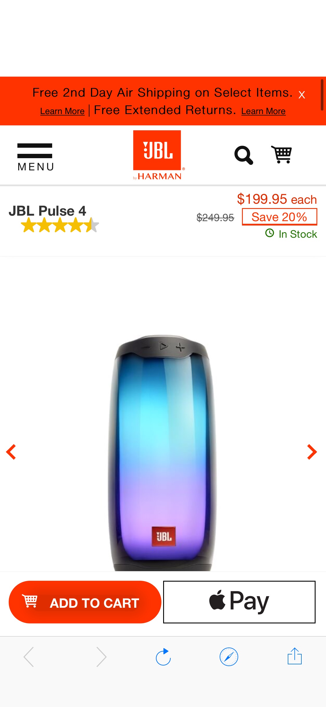 JBL Pulse 4 | 脉动4蓝牙音箱
