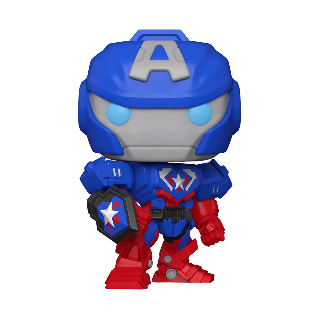 Funko POP! Jumbo: Marvel: Avengers Mech Strike - Captain America - Walmart Exclusive - Walmart.com