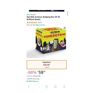 $38.99 Horrible Science: Bulging Box Of 20 Brilliant Books: Nick Arnold: 9781407110356: Amazon.com: Books