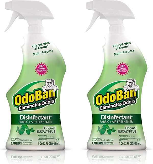 Ready-to-Use Disinfectant and Odor Eliminator, Set of 2