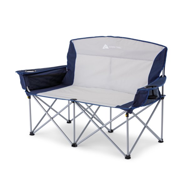 Ozark Trail Loveseat Camping Chair (Blue/Gray)
