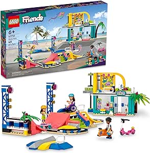 Amazon.com: LEGO Friends Skate Park Set 41751, Skateboard Toys for Girls and Boys Ages 6 Plus, Mini-Doll Playset with Toy Scooter and Wheelchair 
