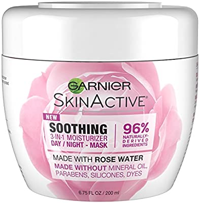卡尼尔润肤Garnier SkinActive 3-in-1 Face Moisturizer with Rose Water, 6.7 Fl Oz (Pack of 1): Beauty