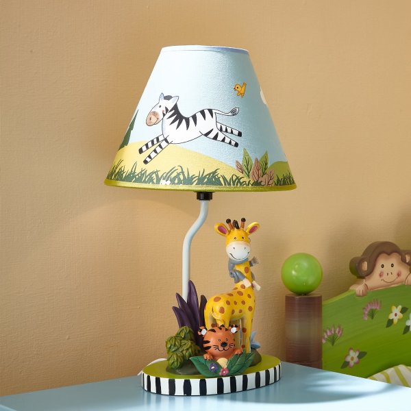 Fantasy Fields Sunny Safari Animals Thematic Kids Table Lamp
