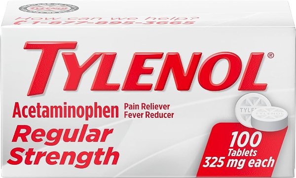 Tylenol 泰诺 止痛退烧  100粒