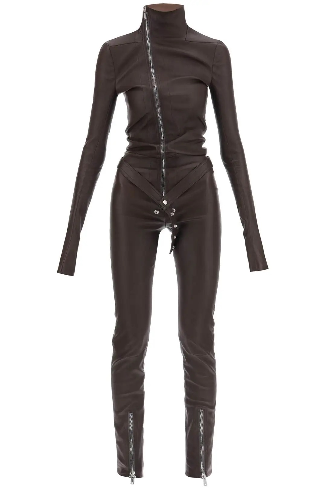 RICK OWENS jumpsuit in leather - Woman | Residenza 725