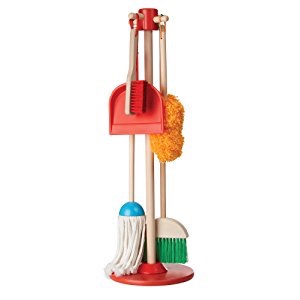 Amazon.com: Melissa & Doug, Let’s Play House! Dust! Sweep! Mop! Pretend Play Set, 6-piece, Melissa & Doug大扫除六件套玩具