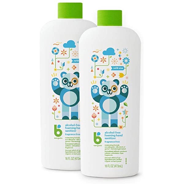 Amazon.com: Babyganics Foaming Dish & Bottle Soap , Fragrance Free, 32oz, 2 Pack, Packaging May Vary: Health & Personal Care 两大瓶装奶瓶清洁液