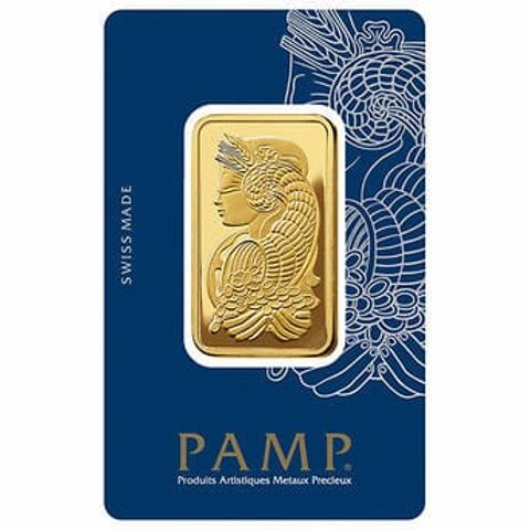 $2389.991 oz Gold Bar PAMP Suisse Lady Fortuna Veriscan (New In Assay)