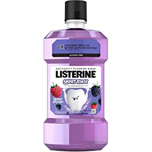 李施德林儿童漱口水500ml Amazon.com : Listerine Smart Rinse Kids Alcohol-Free Anticavity Sodium Fluoride Mouthwash, ADA Accepted Oral Rinse for Dental Cavity Protection, 500 mL (Pack of 6)