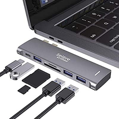 Selore 6 in 1 USB C Adapter for MacBook