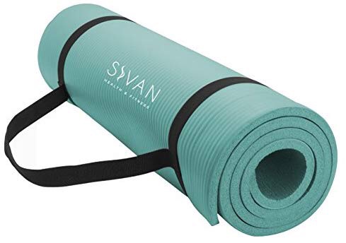 加厚瑜伽垫，八色可选Amazon.com : Sivan Health and Fitness 1/2-InchExtra Thick 71-Inch Long NBR Comfort Foam Yoga Mat