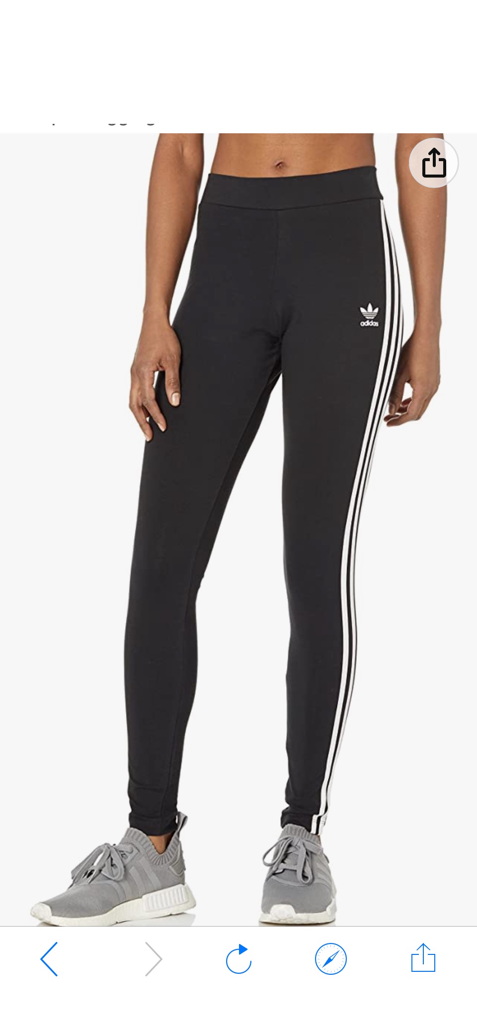 adidas Originals Women's Adicolor Classics 3-Stripes Leggings Black X-Large at Amazon Women’s Clothing store原价40