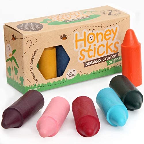 Honeysticks 100% 純蜂蠟製造的蠟筆 1歲+