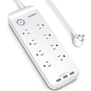 One Beat 8 Widely Outlets 3 USB Ports (1800J) Power Strip