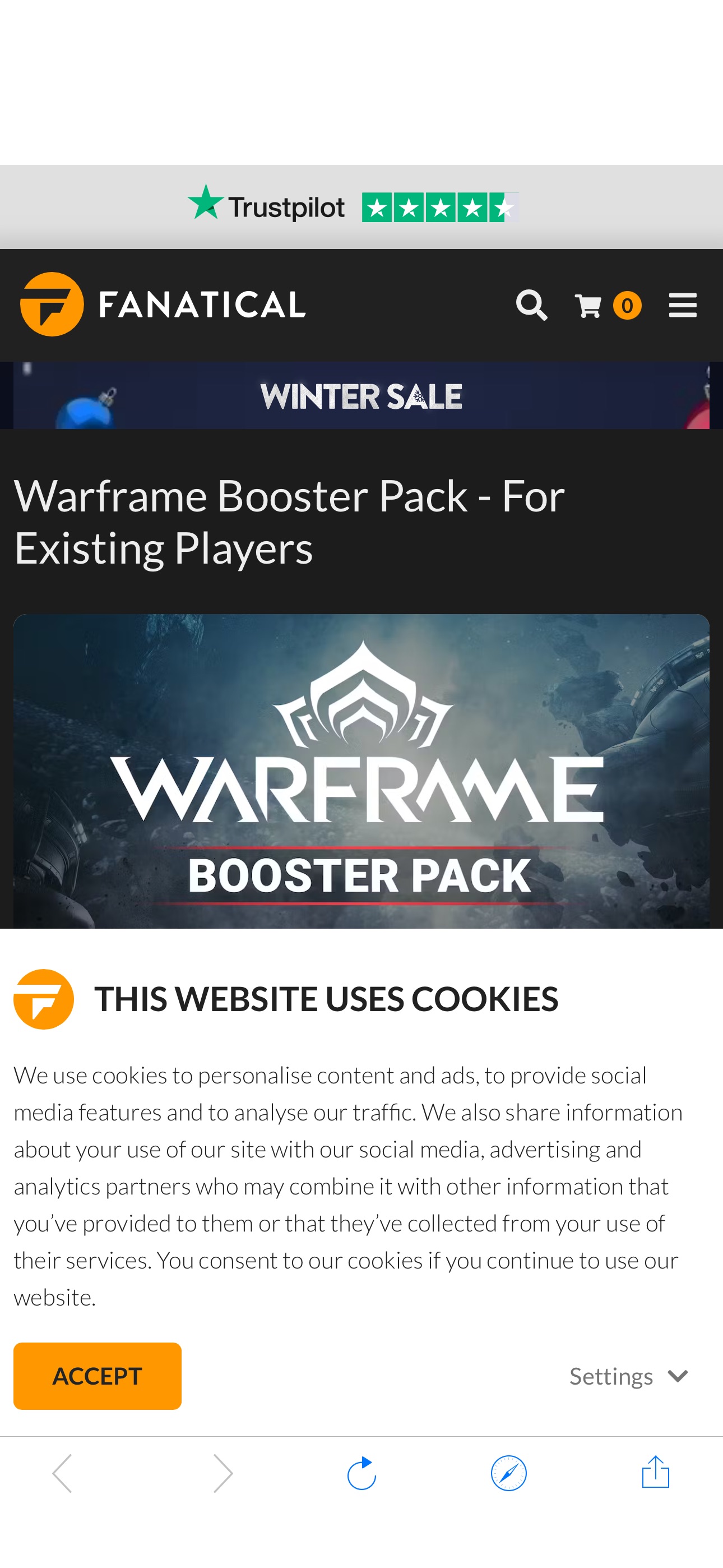 Warframe Booster Pack - For Existing Players | PC Game | Fanatical