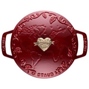 $99.99 Staub Cast Iron 2.25-qt Round Cocotte Tomorrowland - Grenadine 明日世界铸铁锅