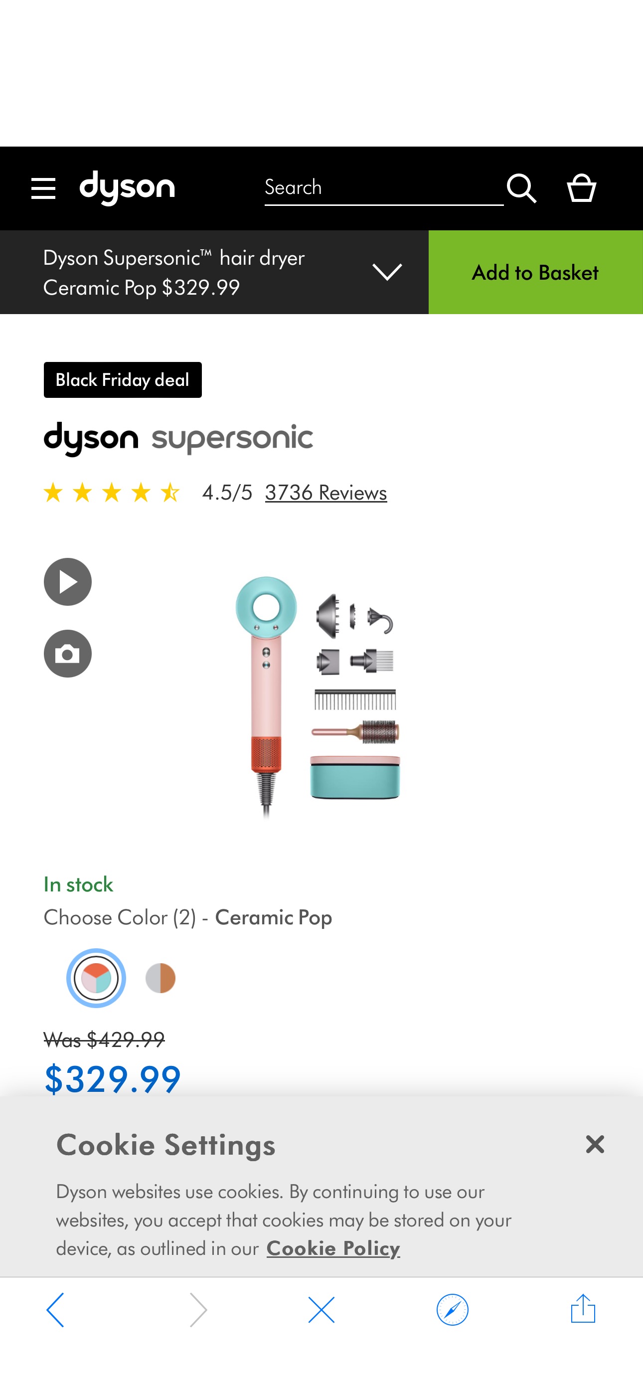 Dyson Supersonic™ hair dryer Ceramic Pop