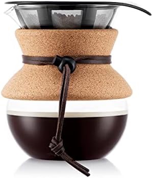 Amazon.com: Bodum Pour Over Coffee Maker, 17 Ounce, .5 Liter, Cork Band: Home & Kitchen