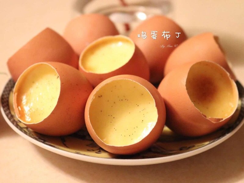 暖萌萌的蛋壳版，鸡蛋布丁