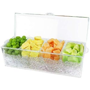 $9.73 冰上Estilo 4节调味品，供应托盘