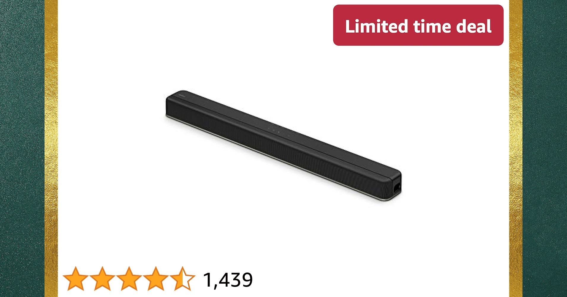 Limited-time deal: Sony HTX8500 2.1ch Dolby Atmos/DTS:X Soundbar with Built-in subwoofer, Black