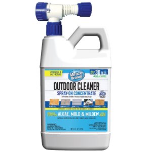 Miracle Brands Outdoor Cleaner Spray On Concentrate for Algae, Mold and Mildew, 64 oz