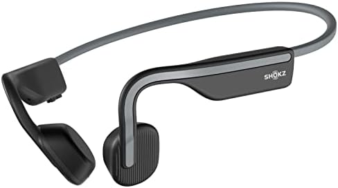 Amazon.com: SHOKZ OpenMove - Open-Ear Bluetooth Sport Headphones - Bone Conduction Wireless Earphones - Sweatproof for Running and Workouts, with Sticker Pack (Grey) : Electronics