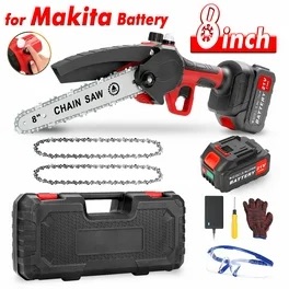UNTIMATY 6" Mini Chainsaw with 2 Batteries 2 Chains, 6-Inch Cordless Handheld Chain Saw for Wood Cutting Tree Trimming - Walmart.com
