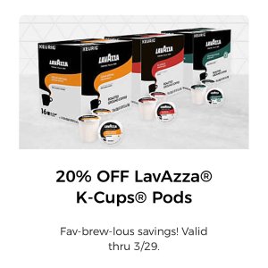 8折 Lav Azza 咖啡胶囊Type K Cups | Bed Bath & Beyond 8折