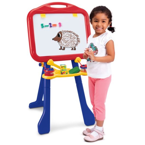 4-in-1 Tripod Easel with Dry-Erase Board and Chalkboard
