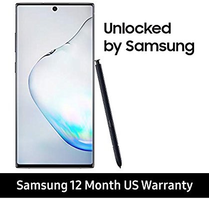 Amazon.com: Samsung Galaxy Note 10+ Plus Factory Unlocked Cell Phone with 512GB (U.S. Warranty), Aura Black/ Note10+ 三星Galaxy note 10+ 512gb美版解锁