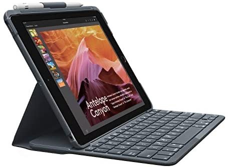 Slim Folio with Integrated Bluetooth Keyboard for iPad (5th and 6th Generation)