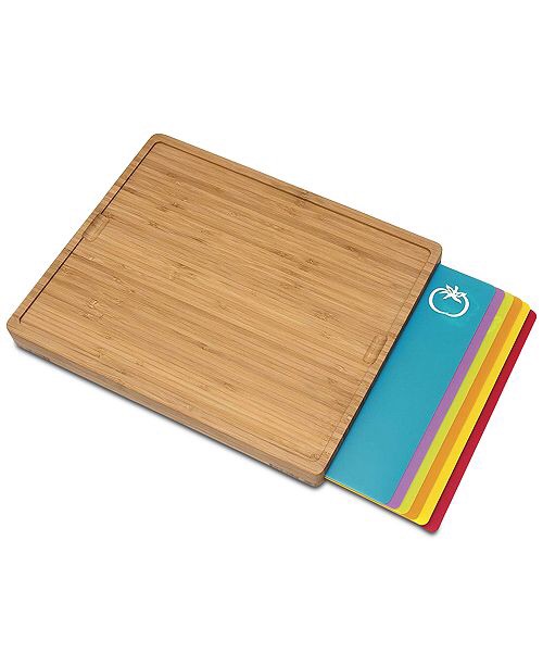 竹制菜板 含6个切菜垫 Lipper International Cutting Board with 6 Cutting Mats
