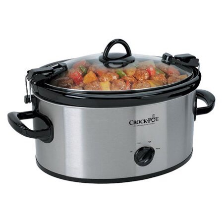Crock-Pot Cook' N Carry Oval Manual Portable Slow Cooker, 6-Quart, Stainless Steel (SCCPVL600S) - 六夸脫慢鍋