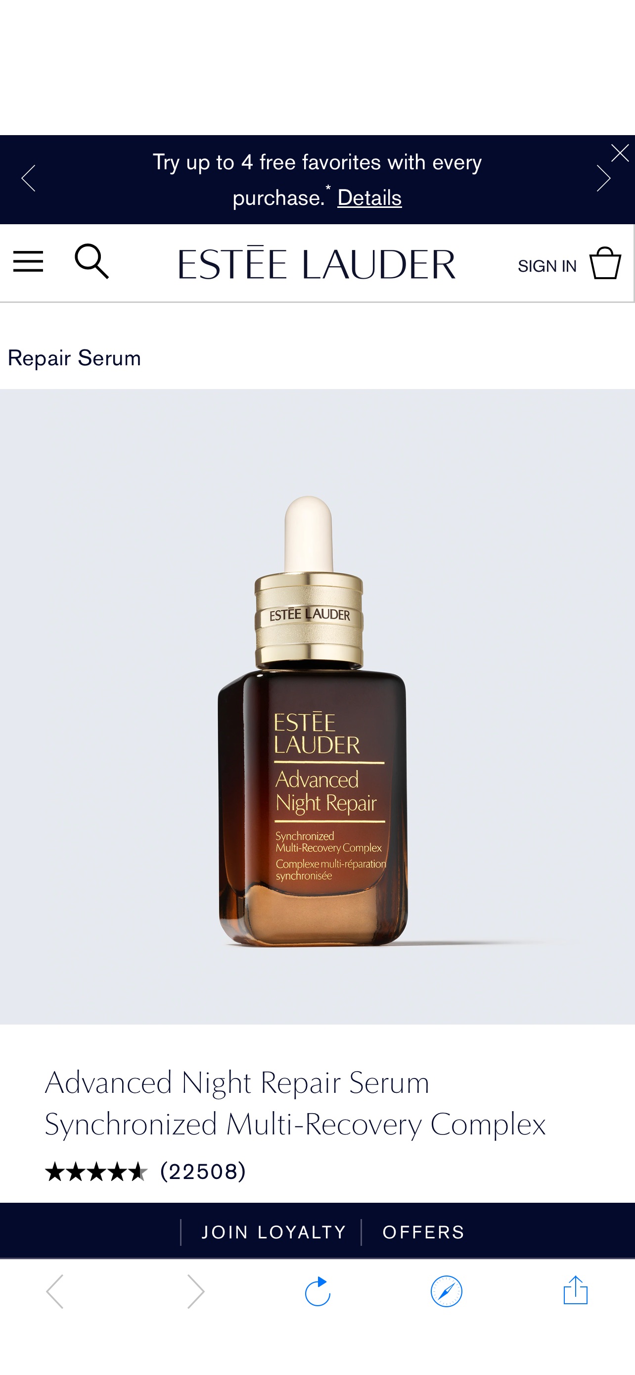 Advanced Night Repair Serum Synchronized Multi-Recovery Complex | Estée Lauder