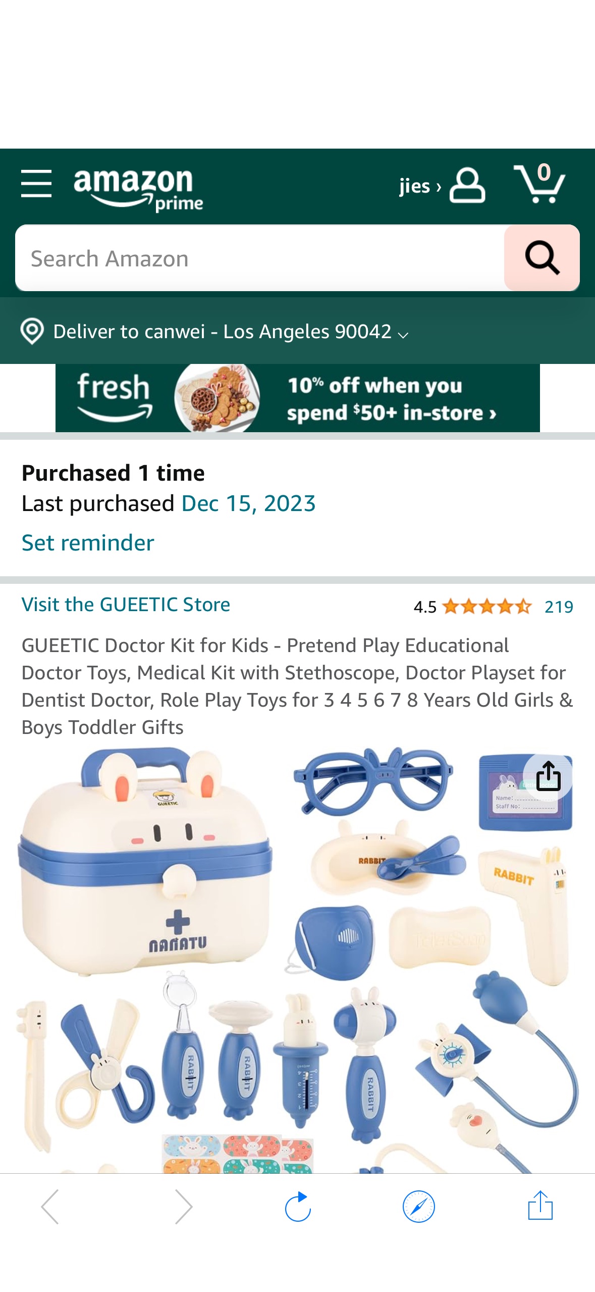 Amazon.com: GUEETIC Doctor Kit for Kids - Pretend Play Educational Doctor Toys, Medical Kit with Stethoscope, Doctor Playset for Dentist Doctor, Role Play Toys for 3 4 5 6 7 8 Years Old Girls & Boys T