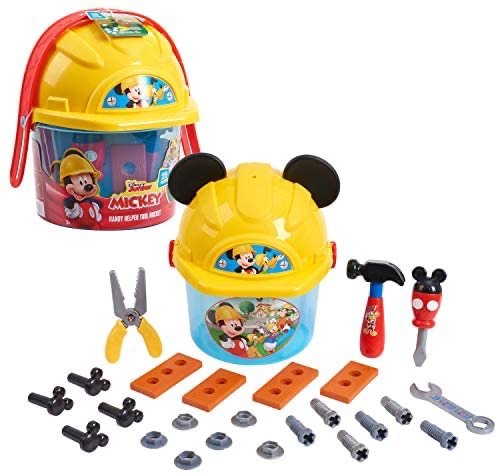 Disney 安全帽工程工具玩具桶，含25件