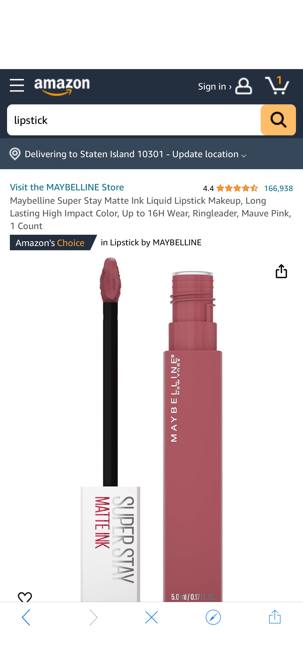 Amazon.com: Maybelline Super Stay Matte Ink Liquid Lipstick Makeup, Long Lasting High Impact Color, Up to 16H Wear, Ringleader, Mauve Pink, 1 Count : Beauty & Personal Care